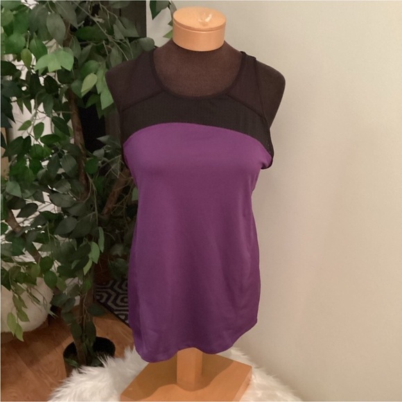 C9 Champion racerback  tank with overlay Woman’s Large purple & black - Picture 1 of 16